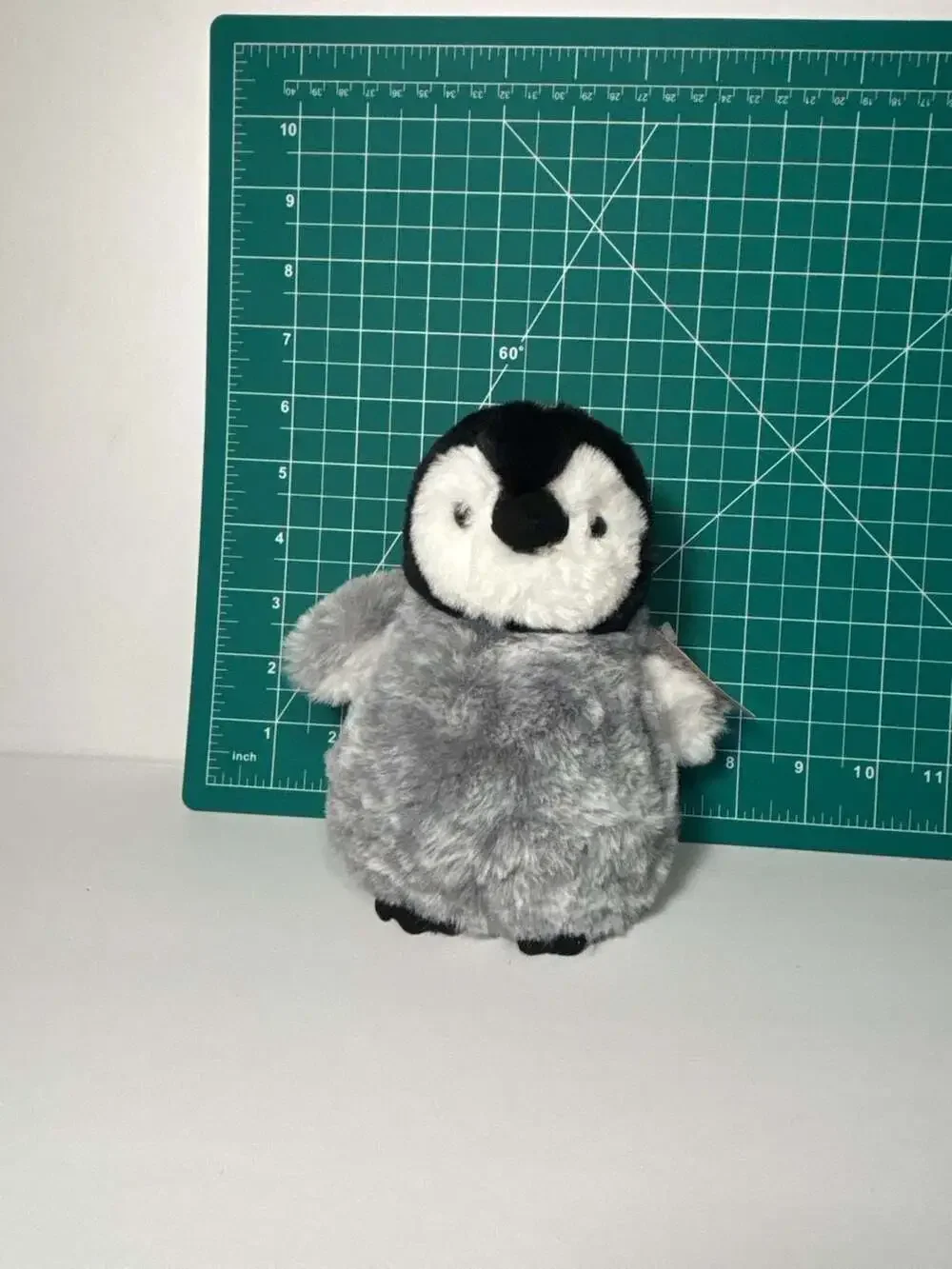 Aurora Pom Pom Grey Penguin 9 Inch Plush Stuffed Animal Toy